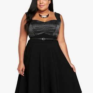 Torrid Polka Dot Swing Dress